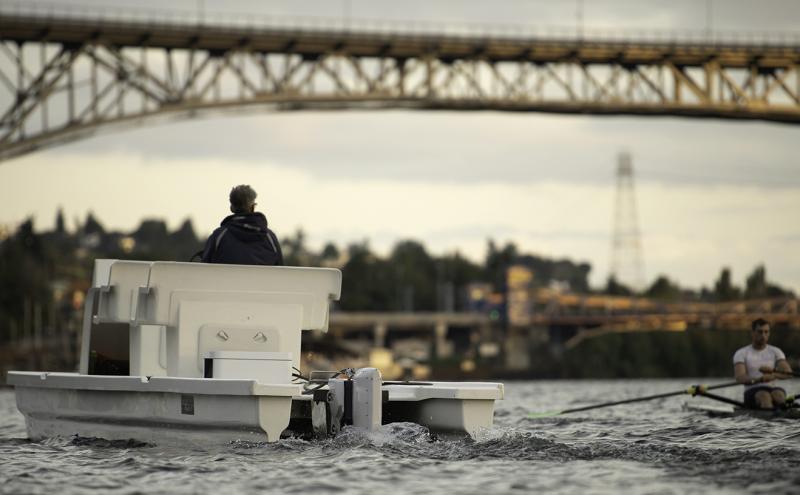 Rowers on Lake Union.