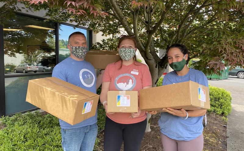 Antogen drops off mask donations to Because People Matter.