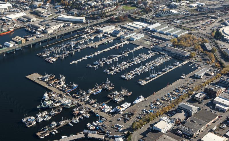 Fishermen's Terminal Aerial View