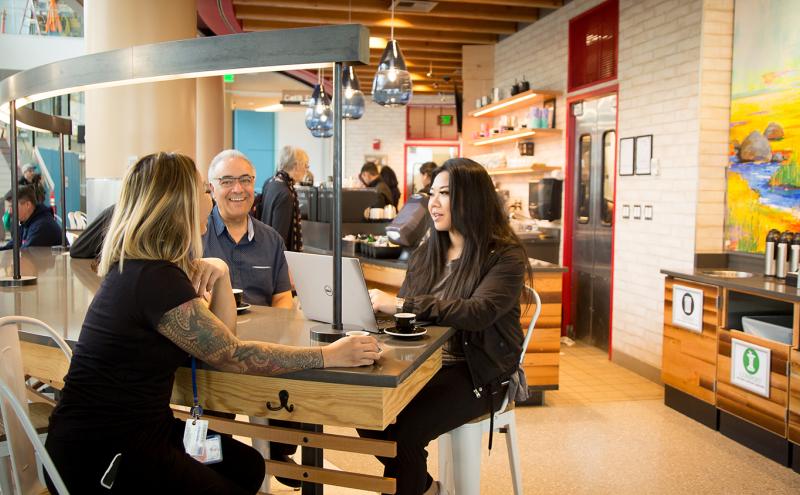 Cafe D'Arte in the modernized North Satellite, SEA Airport, 2019