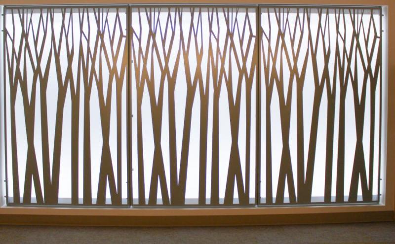 Tree decoration on the wall at SEA Prayer Room.