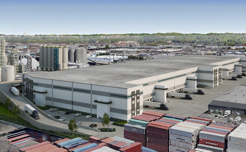 Artist's rendering of state-of-the-art warehouse at Port of Seattle's terminal 106