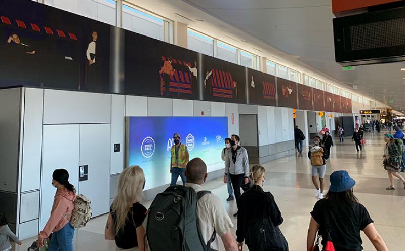 High Wire in its new location on the A Concourse.
