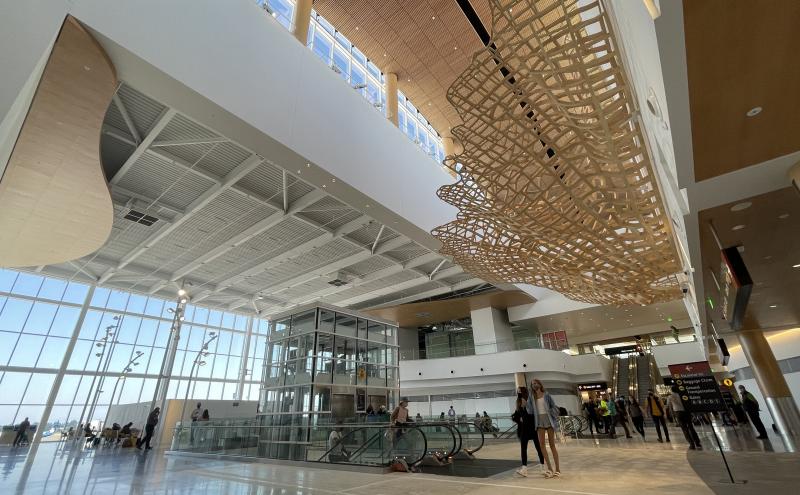 North Satellite's Marketplace at N interior on opening day.