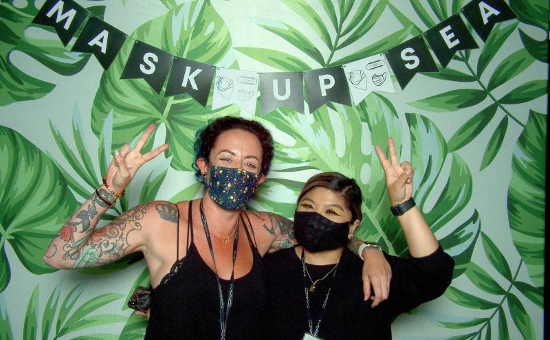 mask up SEA photo booth