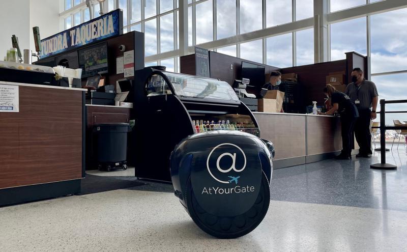 The OrderSEA robot at SEA Airport