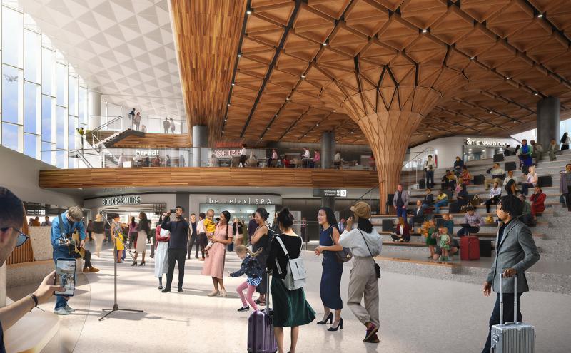 C Concourse Expansion Rendering, Performance Space Again