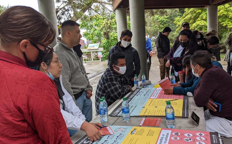 CHAs worked with the Port of Seattle and fisher communities on updating fish advisory signage.