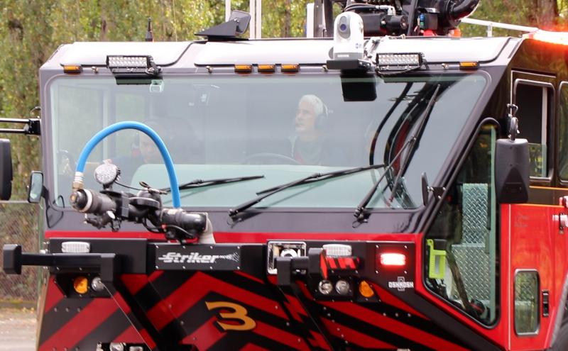 Driving ARFF Truck