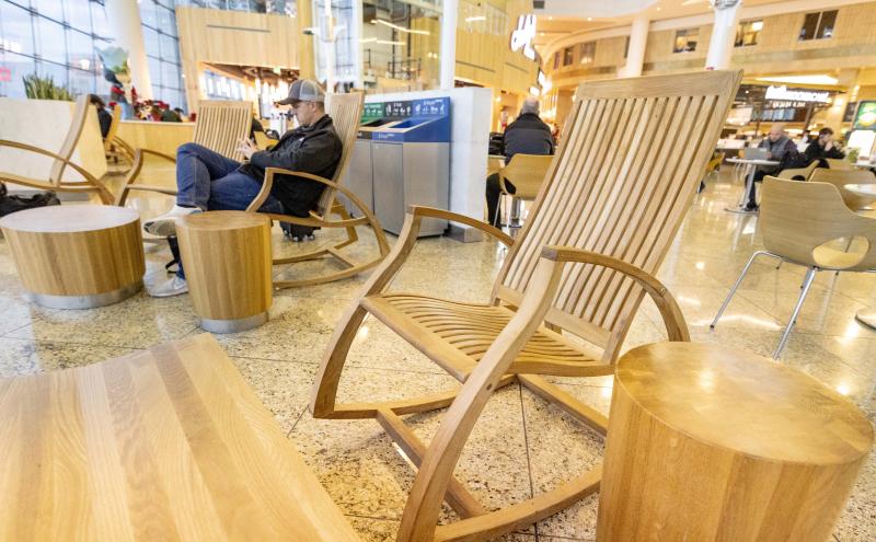 Rocking chairs in Central Terminal