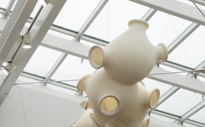 a view of the cluster cloud from the ceiling