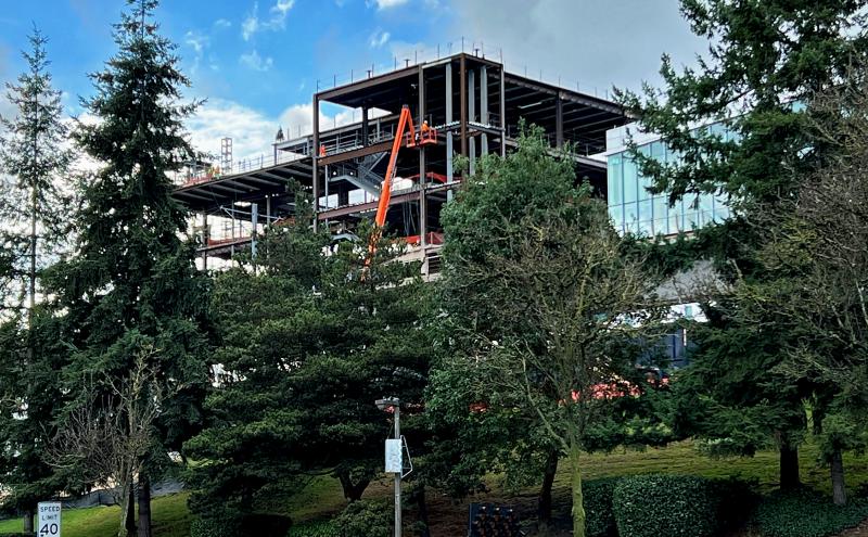 Construction of new building.