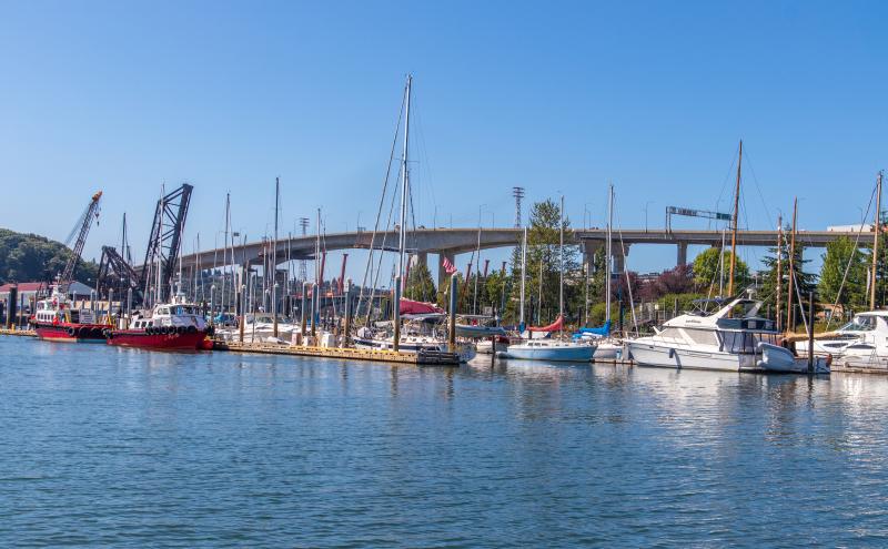 Harbor Island Marina boats.
