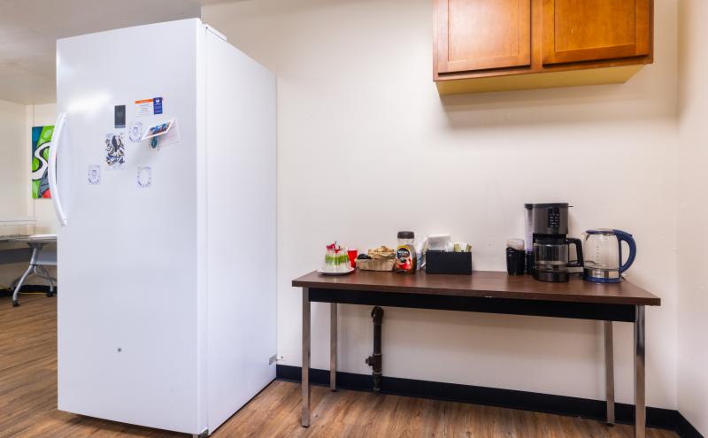 Kitchen area in the Duwamish River Community Hub
