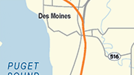 SR 509 map