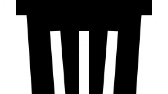 Icon of trash bin.