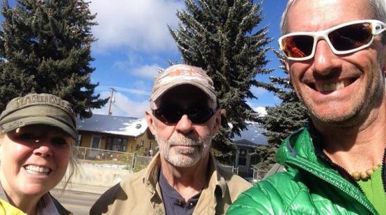 Team McGinnis met other fire fighters on their bicycling trip across the US