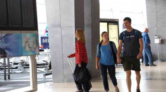 Passengers in Concourse A