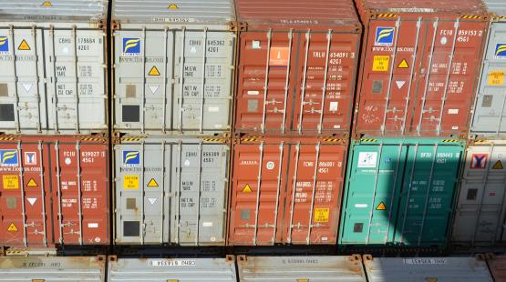 Sea cargo containers at the Northwest Seaport Alliance, Ports of Seattle, Tacoma