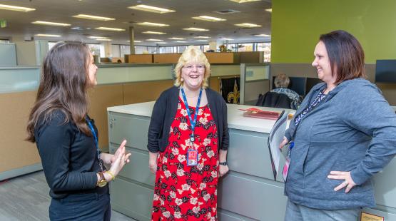 Ann Marie Goldsmith and her Port of Seattle coworkers.