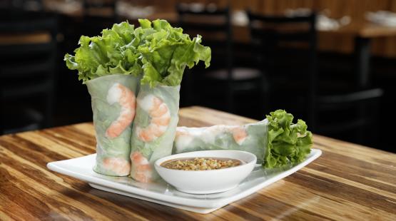 Bambuza salad rolls.