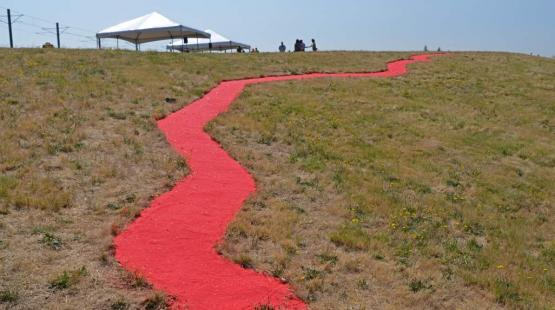 Red Sands art installation at Sea-Tac Airport.