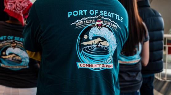 Employees attend the annual Community Giving Campaign kickoff luncheon