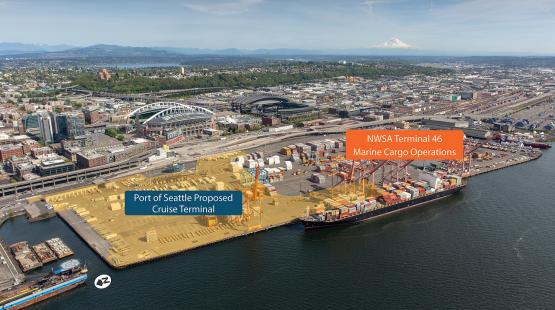 Terminal 46 Cruise Terminal Development project boundaries