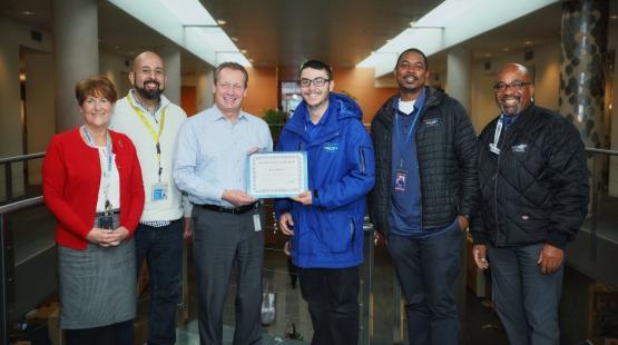 Safety engagement award presentation