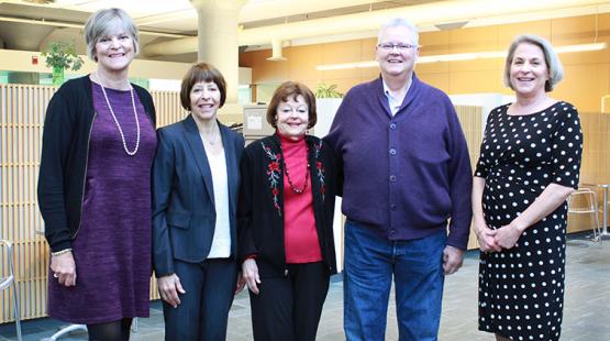 From L to R--Traci Goodwin, Manette Moses, Pat Davis, Lindsay Pulsifer, and Elizabeth Leavitt
