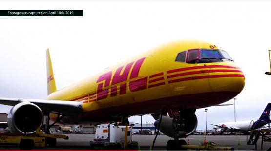 DHL Jet at SEA Airport.