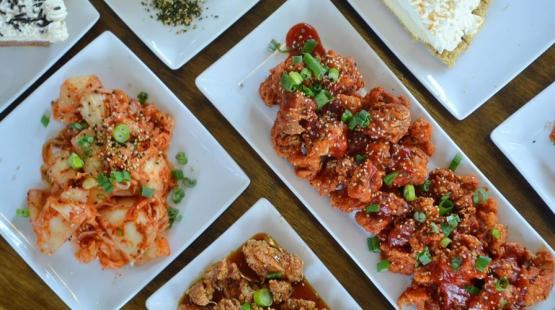 Plates of poké.