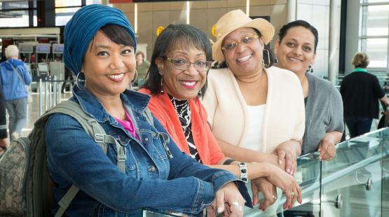 Diverse group of female employees of the Port of Seattle