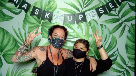 mask up SEA photo booth