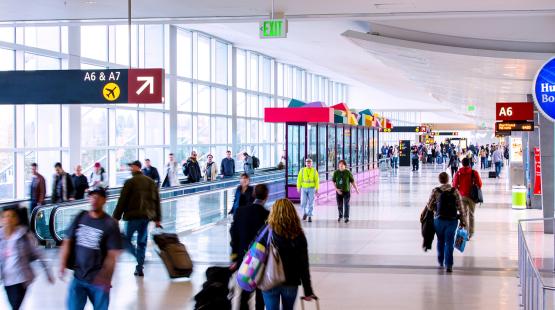 Travelers in SEA Airport