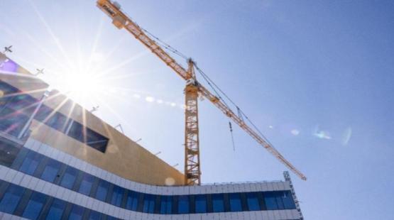 Construction crane.