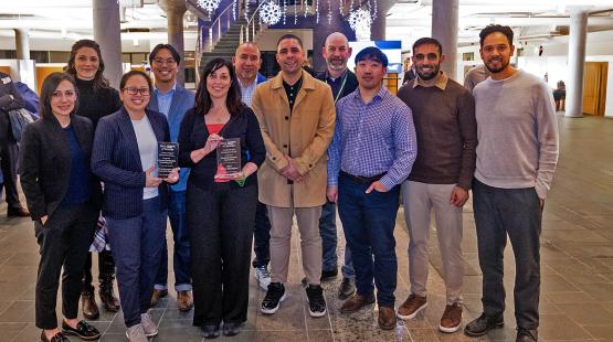 Small and diverse firms and Port staff after the award ceremony